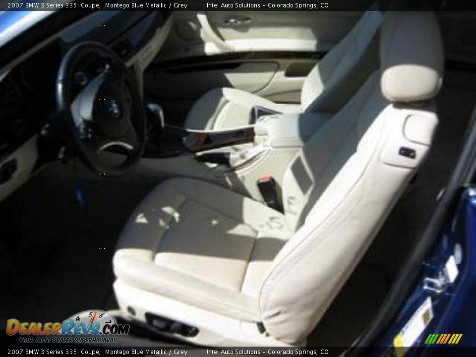 2007 BMW 3 Series 335i Coupe Montego Blue Metallic / Grey Photo #4