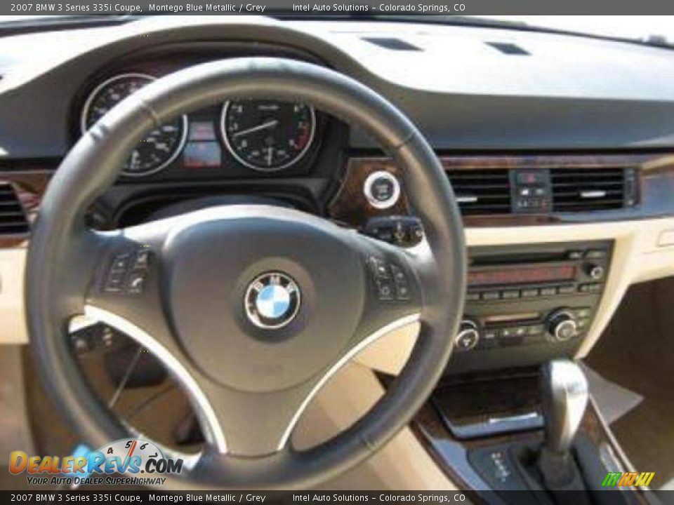 2007 BMW 3 Series 335i Coupe Montego Blue Metallic / Grey Photo #5