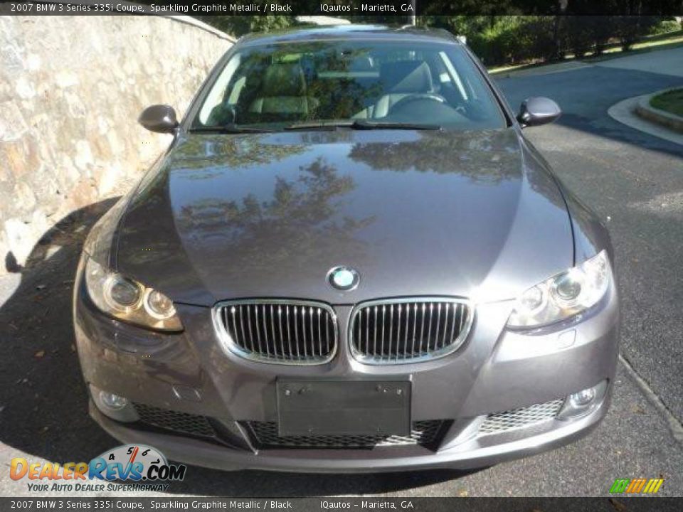 2007 BMW 3 Series 335i Coupe Sparkling Graphite Metallic / Black Photo #3