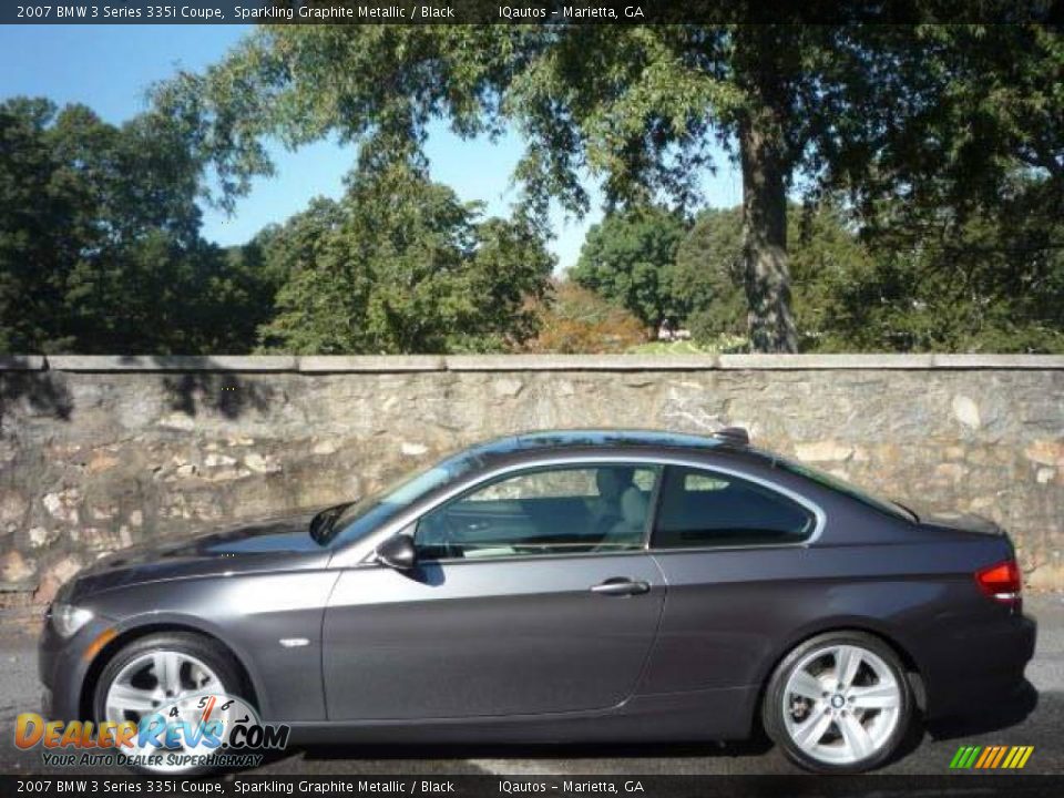 2007 BMW 3 Series 335i Coupe Sparkling Graphite Metallic / Black Photo #5
