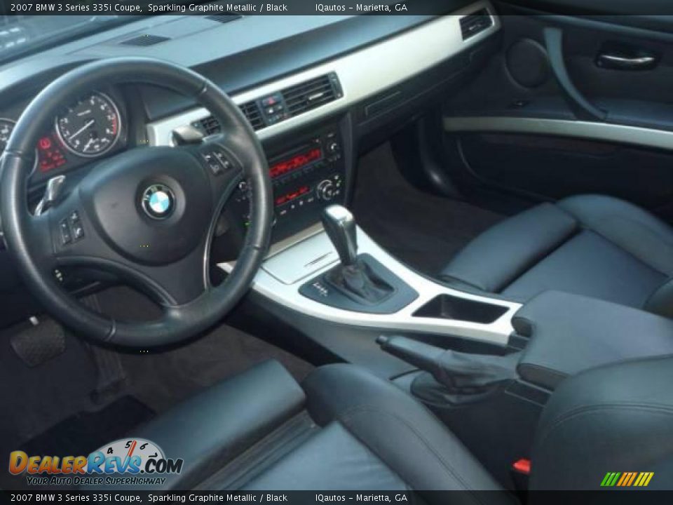 2007 BMW 3 Series 335i Coupe Sparkling Graphite Metallic / Black Photo #7