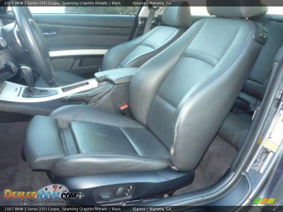 2007 BMW 3 Series 335i Coupe Sparkling Graphite Metallic / Black Photo #8
