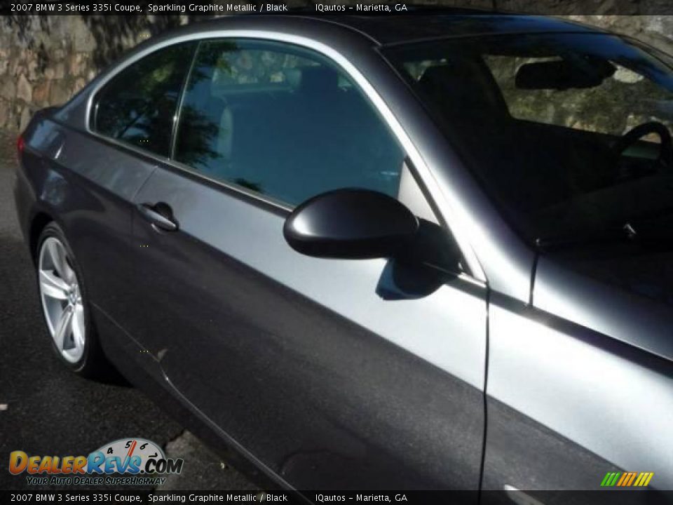 2007 BMW 3 Series 335i Coupe Sparkling Graphite Metallic / Black Photo #10