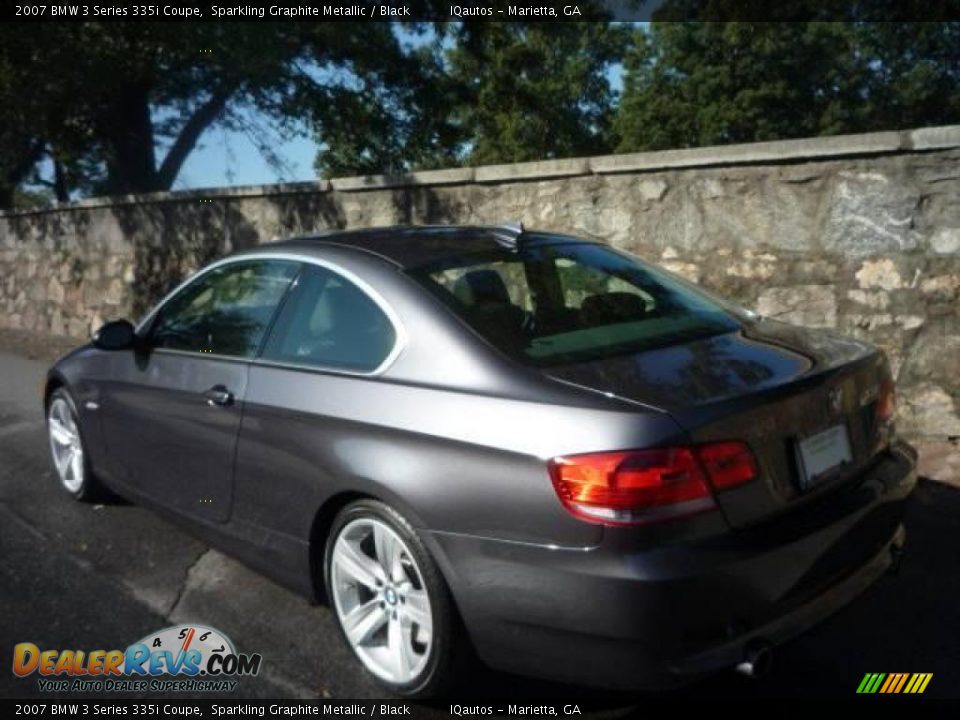 2007 BMW 3 Series 335i Coupe Sparkling Graphite Metallic / Black Photo #14
