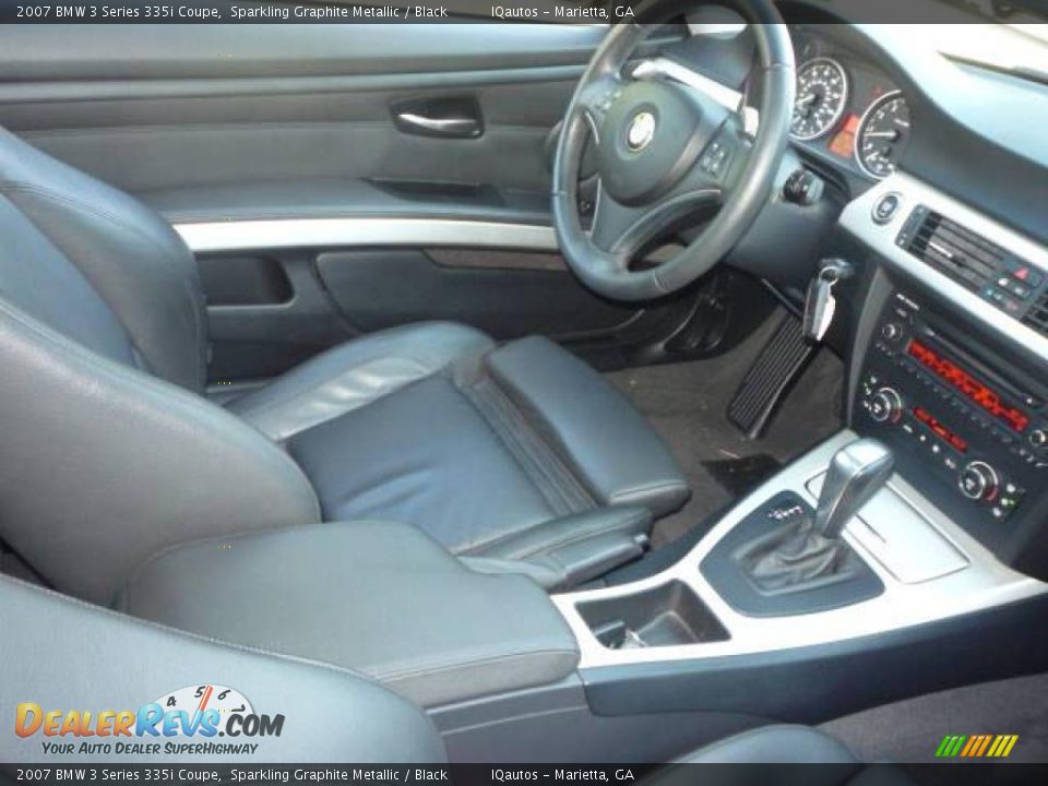 2007 BMW 3 Series 335i Coupe Sparkling Graphite Metallic / Black Photo #16