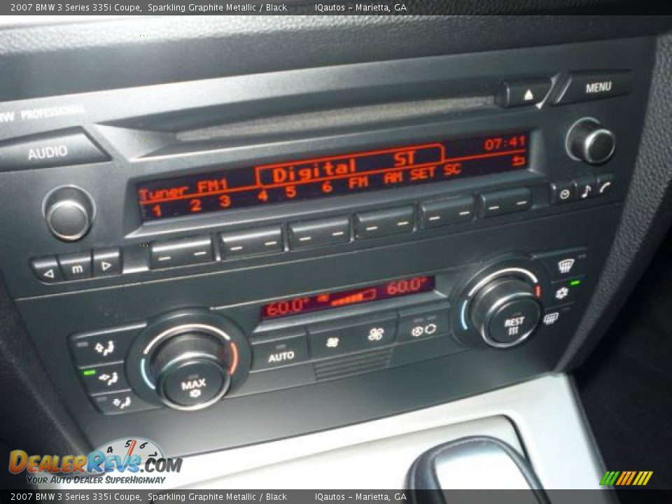 2007 BMW 3 Series 335i Coupe Sparkling Graphite Metallic / Black Photo #19