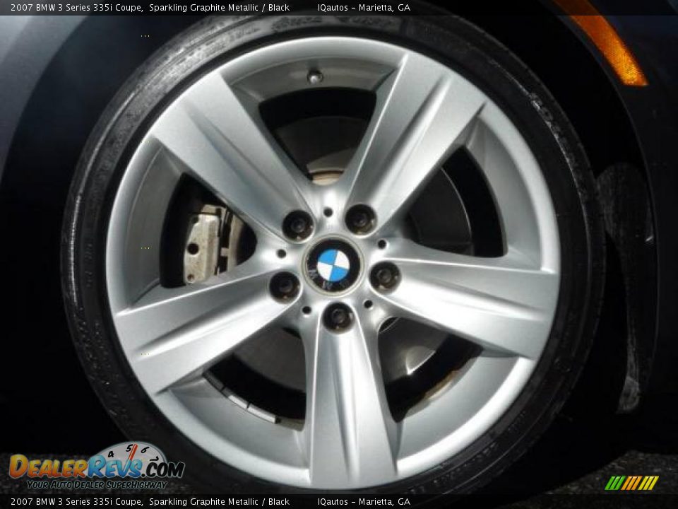 2007 BMW 3 Series 335i Coupe Sparkling Graphite Metallic / Black Photo #27