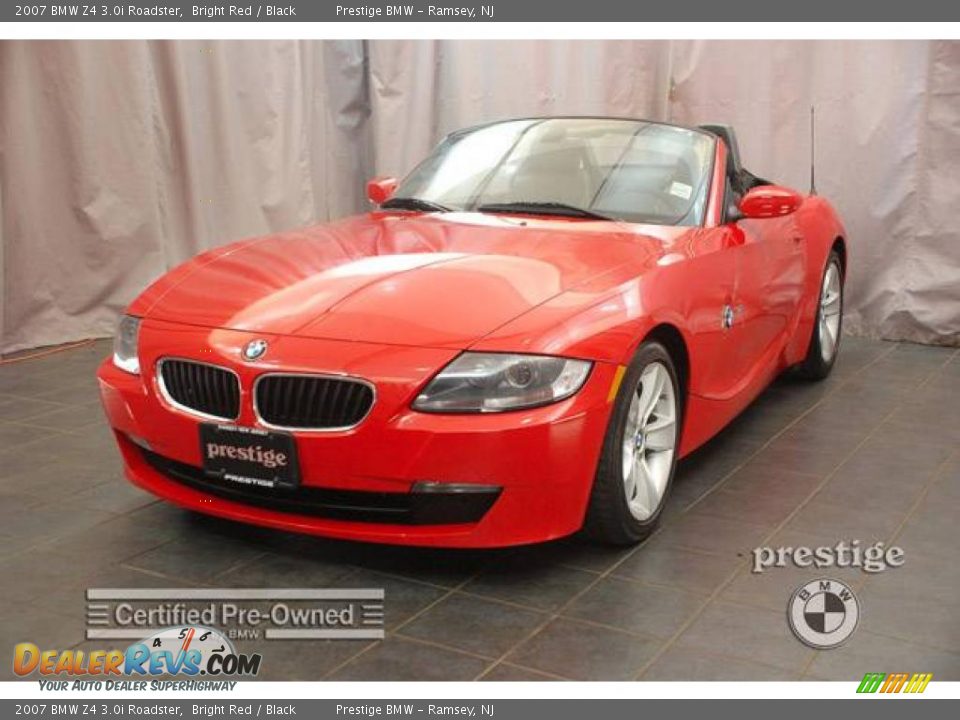 2007 BMW Z4 3.0i Roadster Bright Red / Black Photo #1