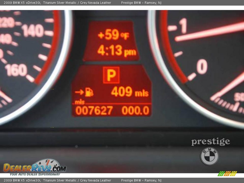 2009 BMW X5 xDrive30i Titanium Silver Metallic / Grey Nevada Leather Photo #6