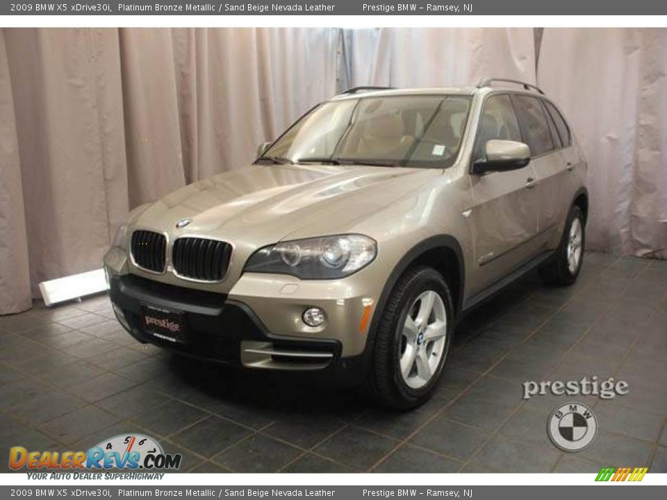 2009 BMW X5 xDrive30i Platinum Bronze Metallic / Sand Beige Nevada Leather Photo #1