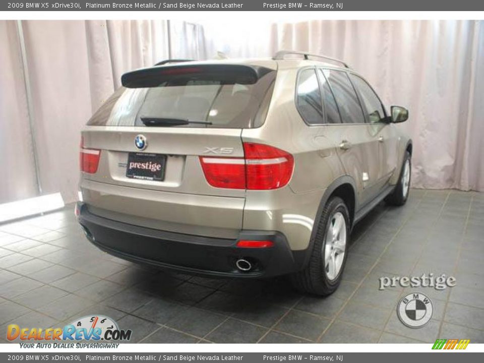 2009 BMW X5 xDrive30i Platinum Bronze Metallic / Sand Beige Nevada Leather Photo #2