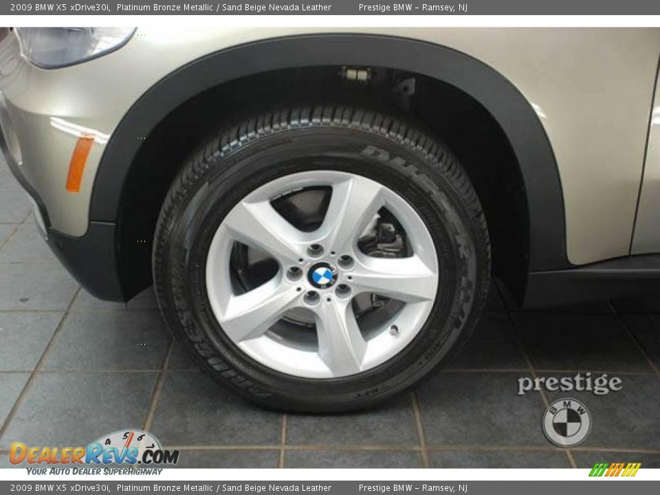 2009 BMW X5 xDrive30i Platinum Bronze Metallic / Sand Beige Nevada Leather Photo #3
