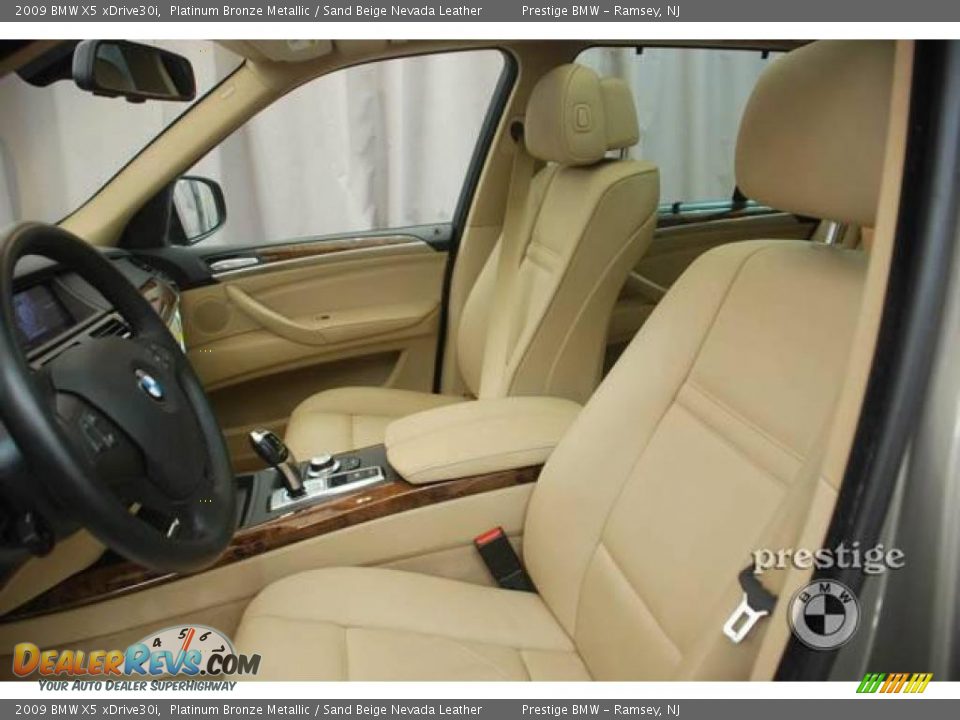 2009 BMW X5 xDrive30i Platinum Bronze Metallic / Sand Beige Nevada Leather Photo #4