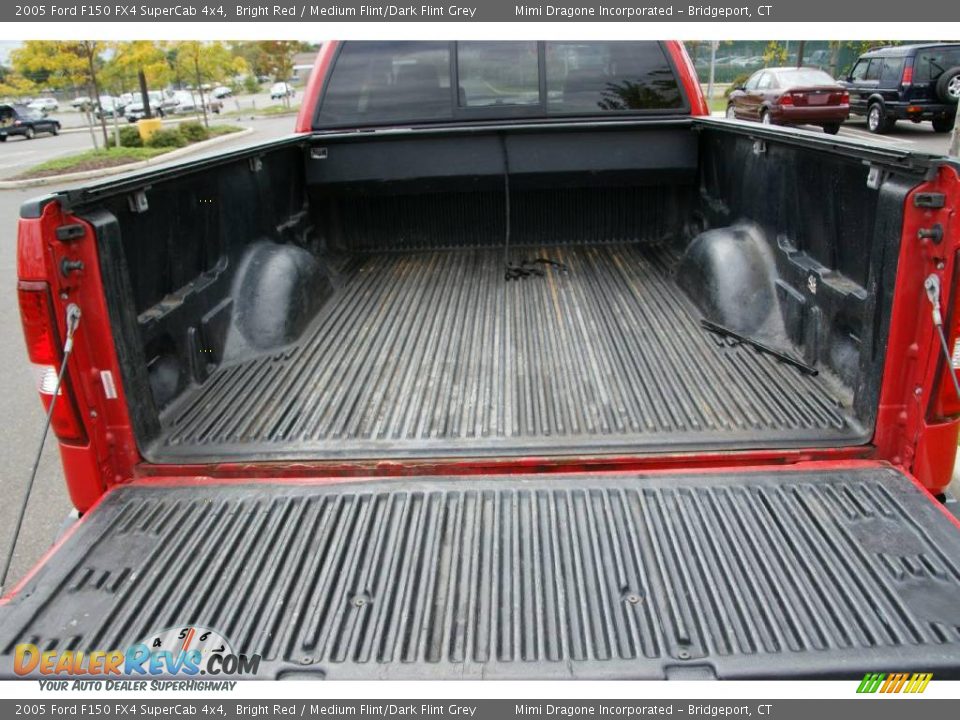 2005 Ford F150 FX4 SuperCab 4x4 Bright Red / Medium Flint/Dark Flint Grey Photo #6