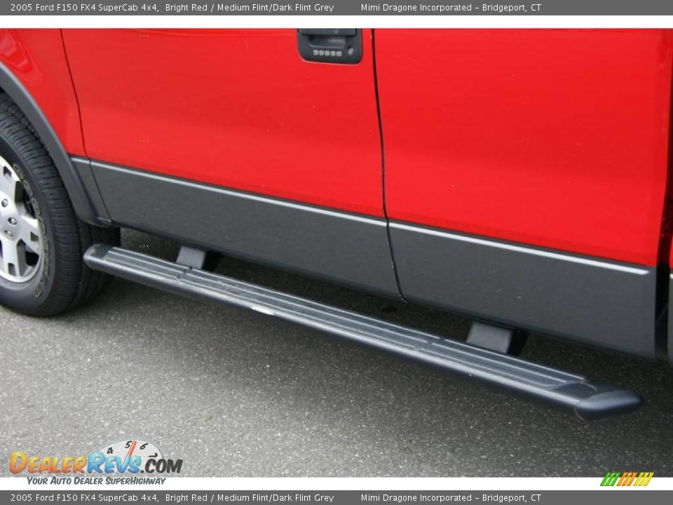 2005 Ford F150 FX4 SuperCab 4x4 Bright Red / Medium Flint/Dark Flint Grey Photo #11