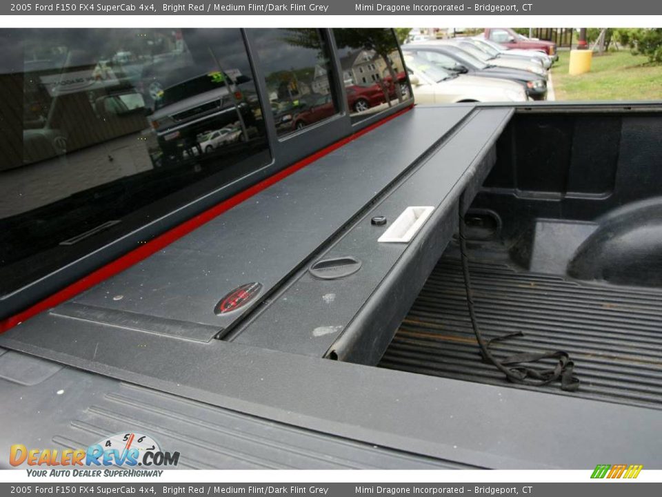 2005 Ford F150 FX4 SuperCab 4x4 Bright Red / Medium Flint/Dark Flint Grey Photo #14