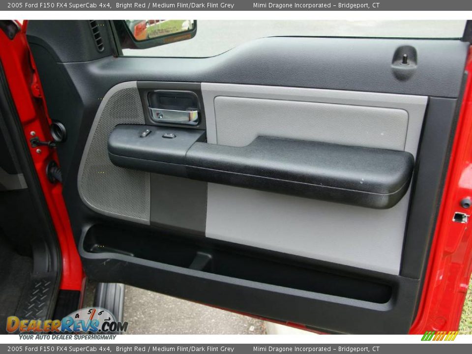 2005 Ford F150 FX4 SuperCab 4x4 Bright Red / Medium Flint/Dark Flint Grey Photo #16