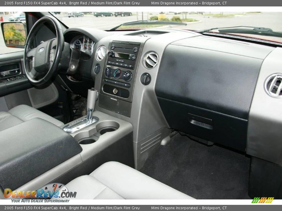 2005 Ford F150 FX4 SuperCab 4x4 Bright Red / Medium Flint/Dark Flint Grey Photo #19