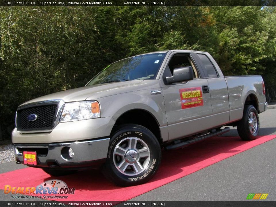 2007 Ford F150 XLT SuperCab 4x4 Pueblo Gold Metallic / Tan Photo #1