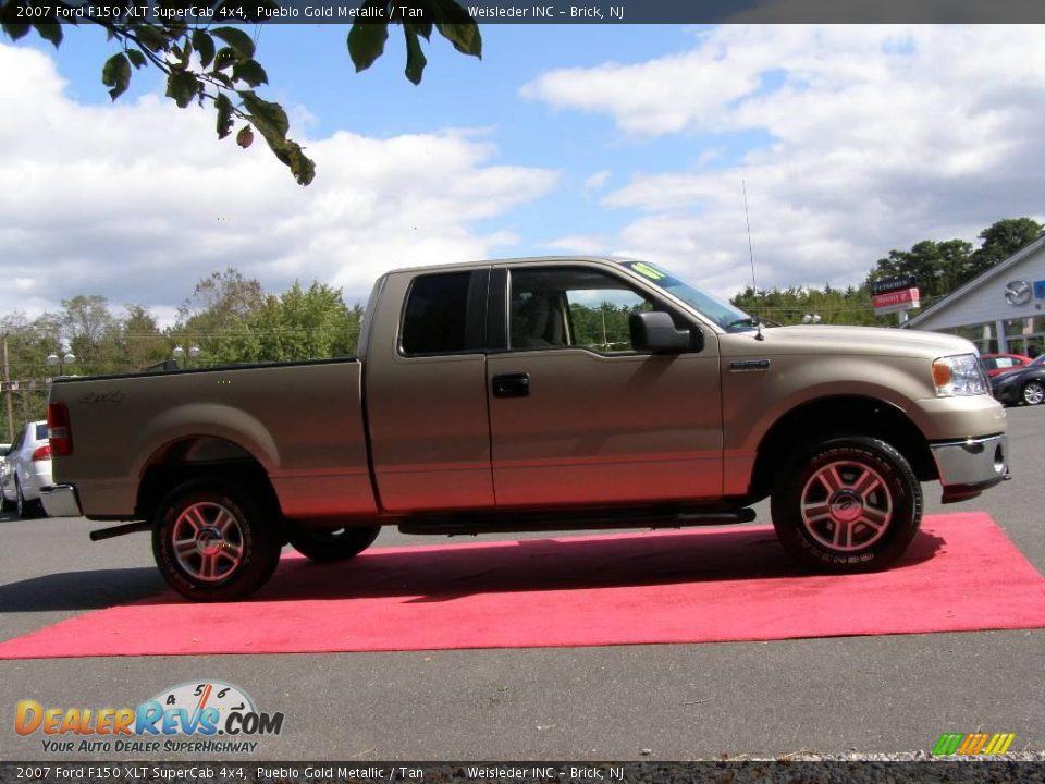 2007 Ford F150 XLT SuperCab 4x4 Pueblo Gold Metallic / Tan Photo #4