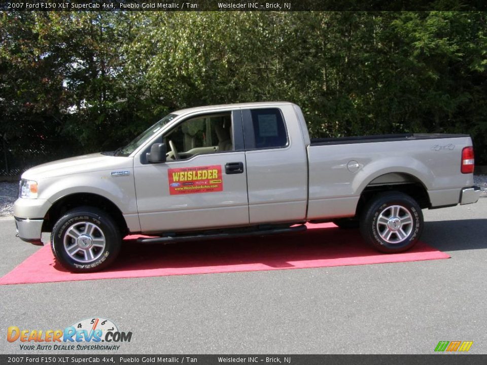 2007 Ford F150 XLT SuperCab 4x4 Pueblo Gold Metallic / Tan Photo #5