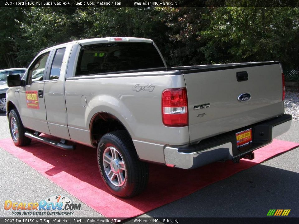 2007 Ford F150 XLT SuperCab 4x4 Pueblo Gold Metallic / Tan Photo #6