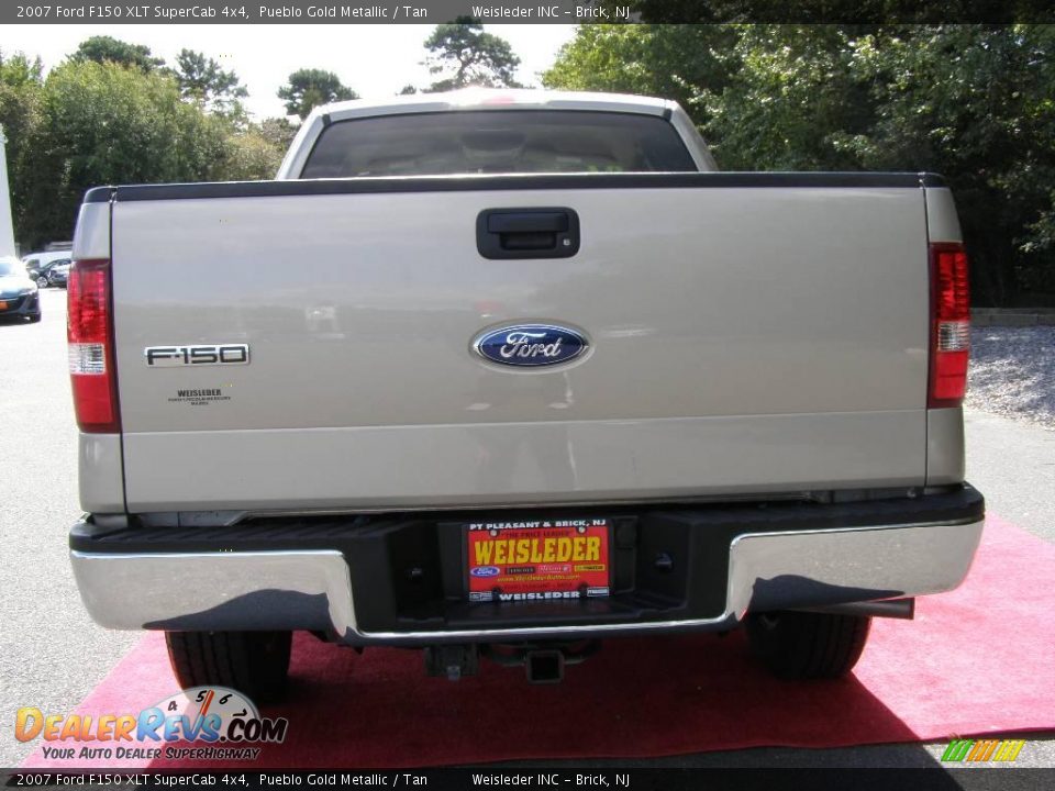 2007 Ford F150 XLT SuperCab 4x4 Pueblo Gold Metallic / Tan Photo #8