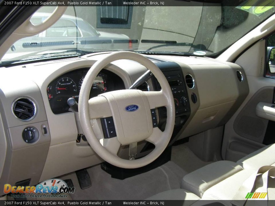 2007 Ford F150 XLT SuperCab 4x4 Pueblo Gold Metallic / Tan Photo #13