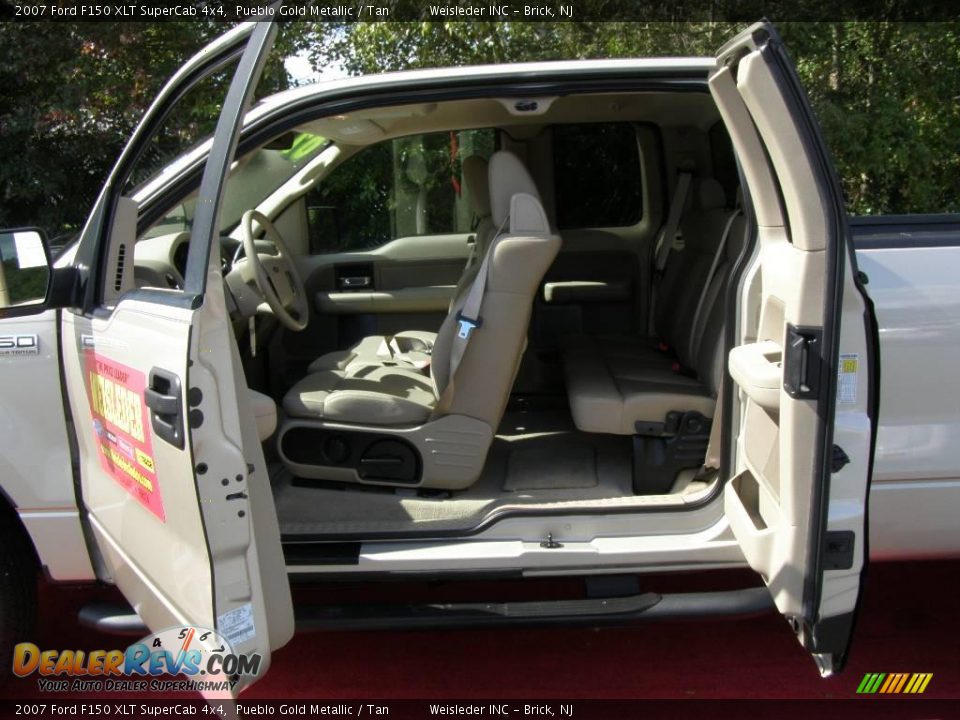 2007 Ford F150 XLT SuperCab 4x4 Pueblo Gold Metallic / Tan Photo #17