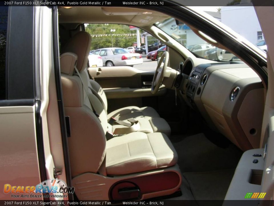 2007 Ford F150 XLT SuperCab 4x4 Pueblo Gold Metallic / Tan Photo #22