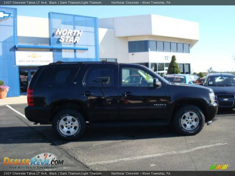 2007 Chevrolet Tahoe LT 4x4 Black / Dark Titanium/Light Titanium Photo #2