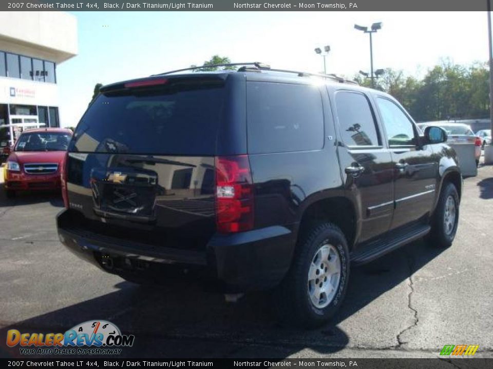 2007 Chevrolet Tahoe LT 4x4 Black / Dark Titanium/Light Titanium Photo #3