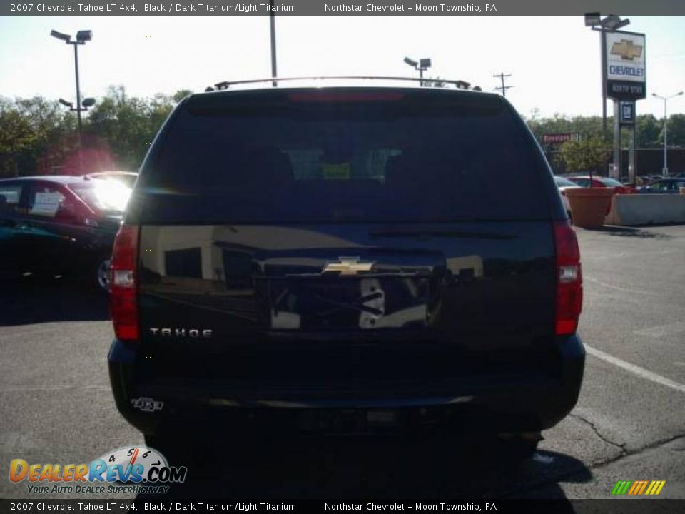 2007 Chevrolet Tahoe LT 4x4 Black / Dark Titanium/Light Titanium Photo #4