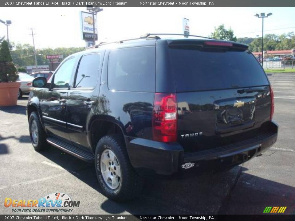2007 Chevrolet Tahoe LT 4x4 Black / Dark Titanium/Light Titanium Photo #5