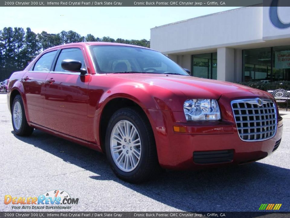 2009 Chrysler 300 LX Inferno Red Crystal Pearl / Dark Slate Gray Photo #2