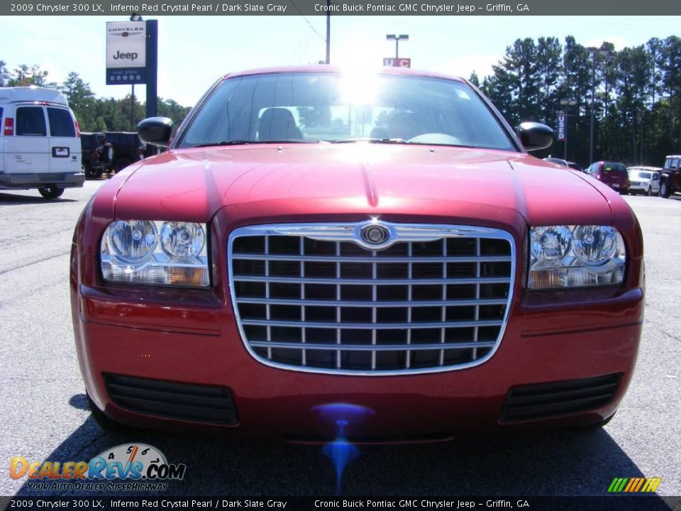 2009 Chrysler 300 LX Inferno Red Crystal Pearl / Dark Slate Gray Photo #3