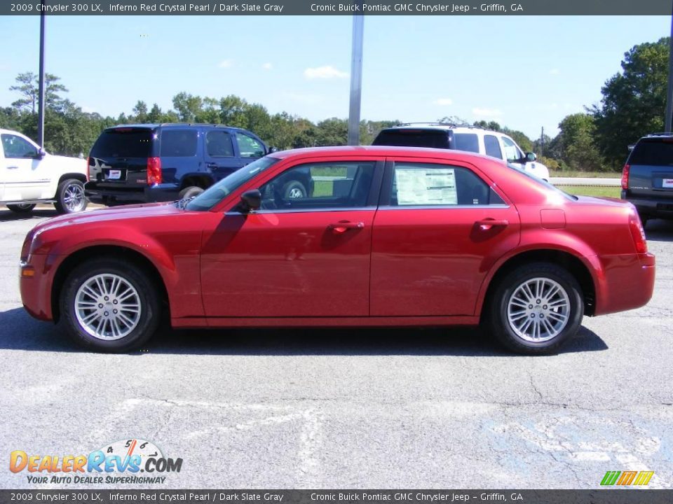2009 Chrysler 300 LX Inferno Red Crystal Pearl / Dark Slate Gray Photo #5