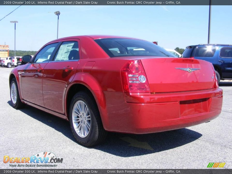 2009 Chrysler 300 LX Inferno Red Crystal Pearl / Dark Slate Gray Photo #6