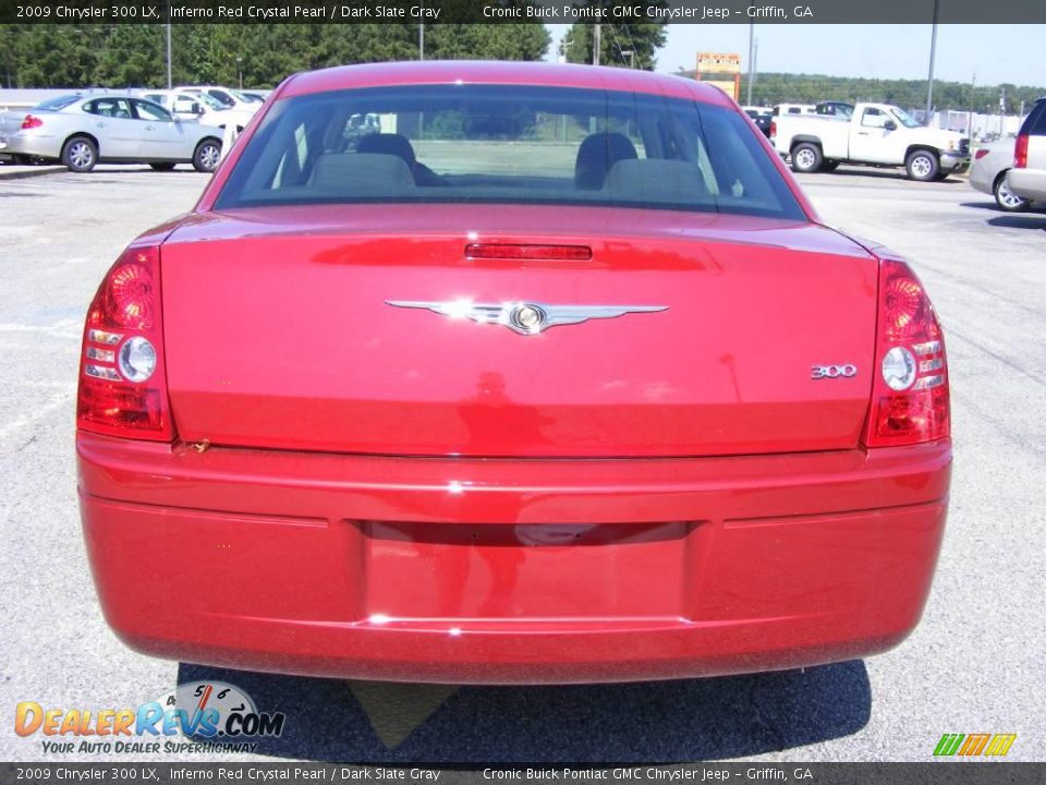 2009 Chrysler 300 LX Inferno Red Crystal Pearl / Dark Slate Gray Photo #7