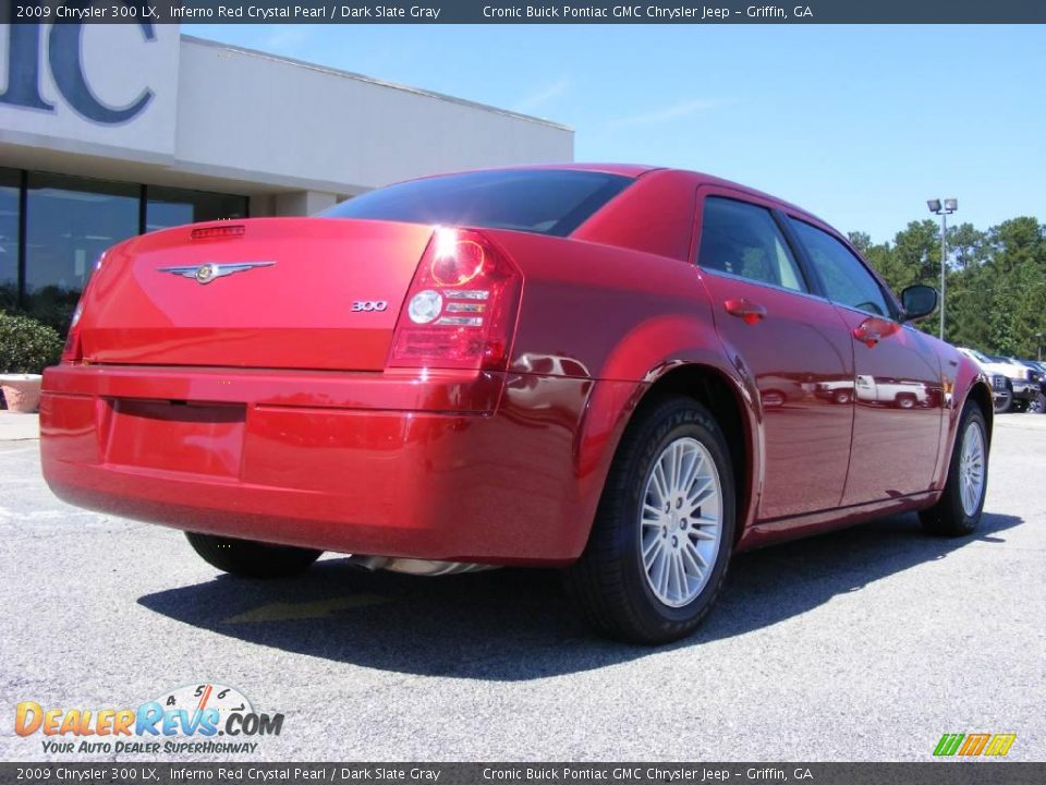 2009 Chrysler 300 LX Inferno Red Crystal Pearl / Dark Slate Gray Photo #8