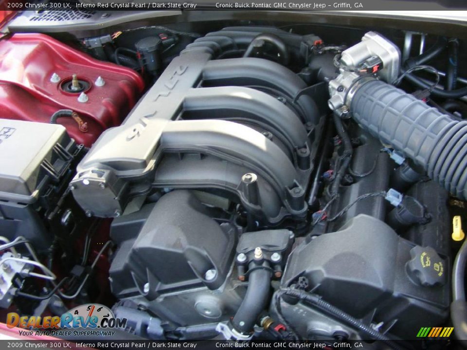 2009 Chrysler 300 LX Inferno Red Crystal Pearl / Dark Slate Gray Photo #10