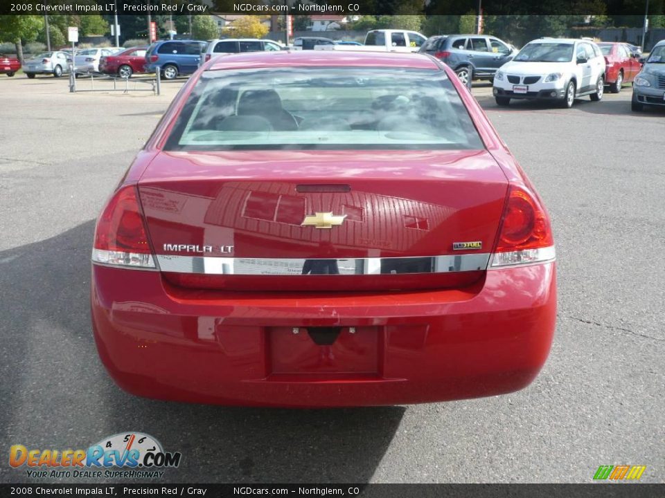 2008 Chevrolet Impala LT Precision Red / Gray Photo #4