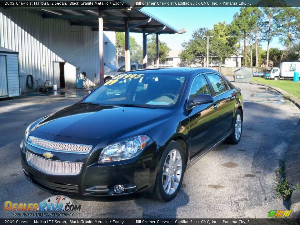 2009 Chevrolet Malibu LTZ Sedan Black Granite Metallic / Ebony Photo #3