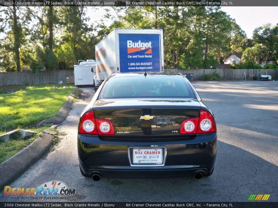 2009 Chevrolet Malibu LTZ Sedan Black Granite Metallic / Ebony Photo #4