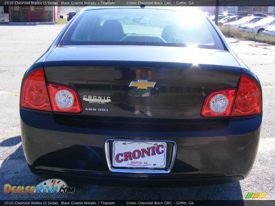 2010 Chevrolet Malibu LS Sedan Black Granite Metallic / Titanium Photo #7