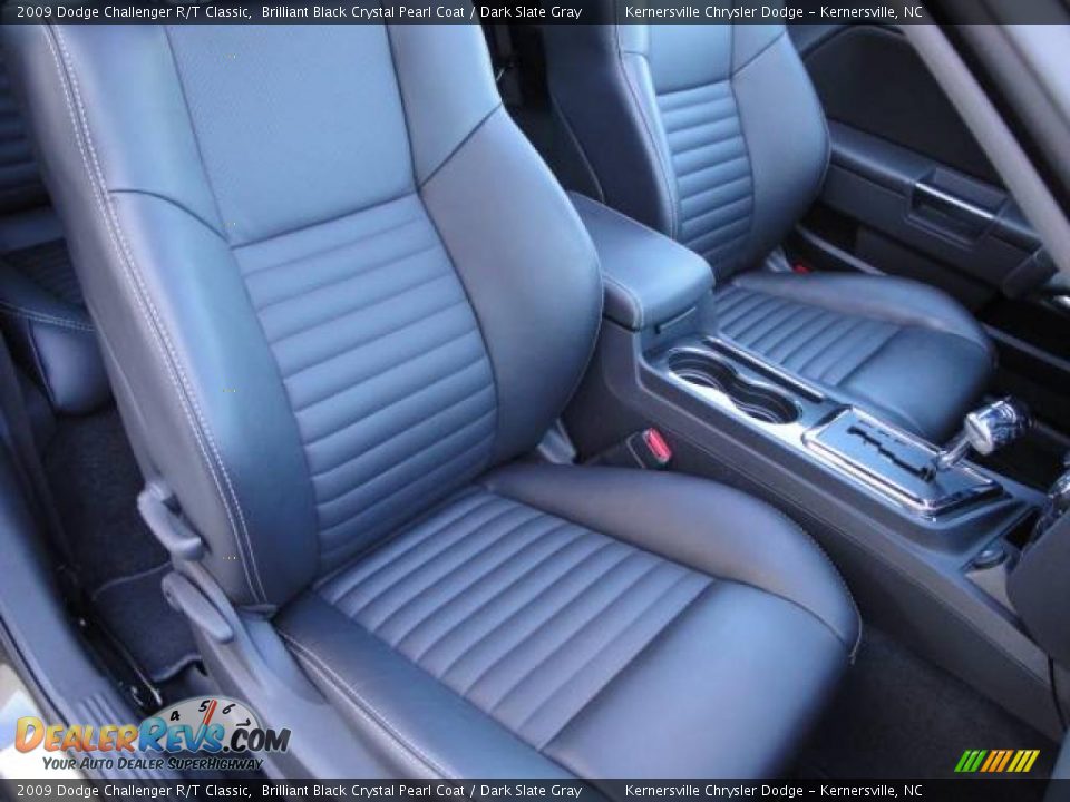 2009 Dodge Challenger R/T Classic Brilliant Black Crystal Pearl Coat / Dark Slate Gray Photo #20