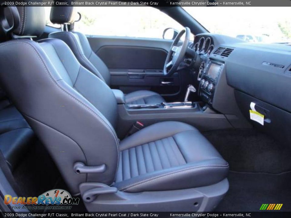 2009 Dodge Challenger R/T Classic Brilliant Black Crystal Pearl Coat / Dark Slate Gray Photo #21