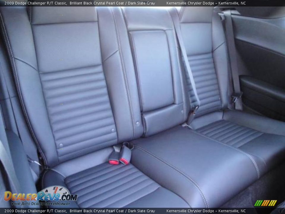 2009 Dodge Challenger R/T Classic Brilliant Black Crystal Pearl Coat / Dark Slate Gray Photo #24
