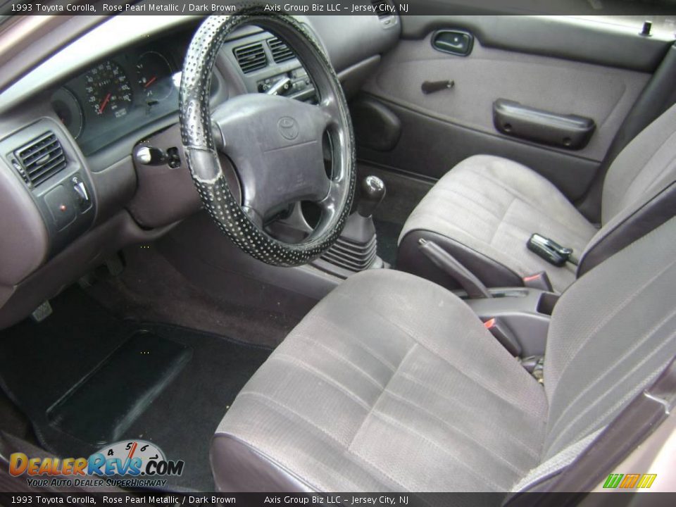 1993 Toyota Corolla Rose Pearl Metallic / Dark Brown Photo #9