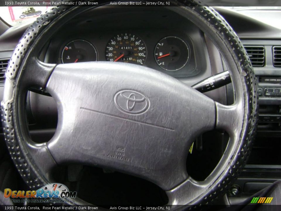 1993 Toyota Corolla Rose Pearl Metallic / Dark Brown Photo #17